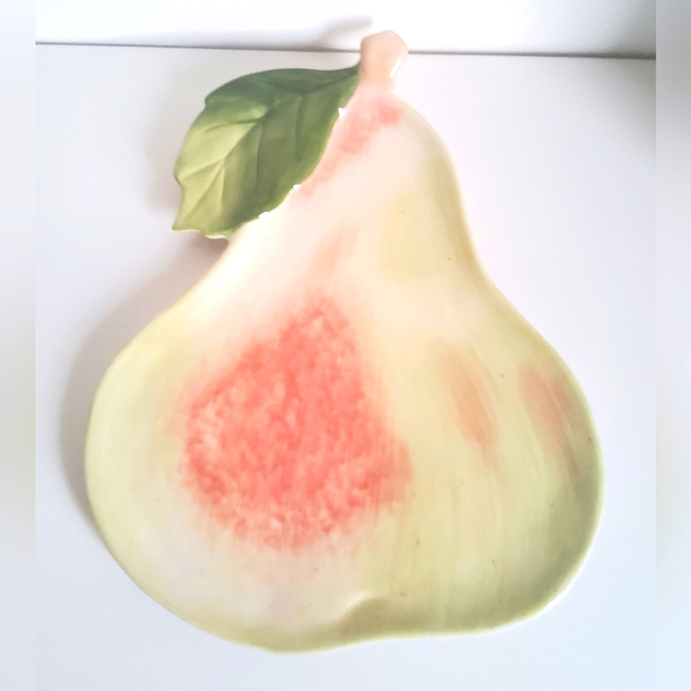 Vintage Ceramic Fitz and Floyd Pear Plate